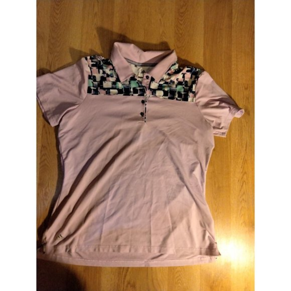 Adidas Women's‎ Gold Polo Purple Size Large